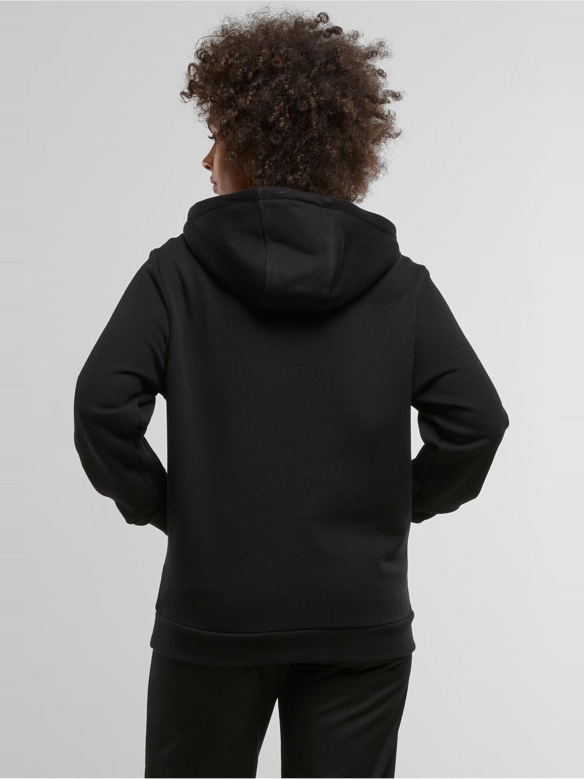 Γυναικείο hoodie Ladies Essentials Loose Brushed Fleece με χαλαρή εφαρμογή TB7435-00007 Urban Classics black