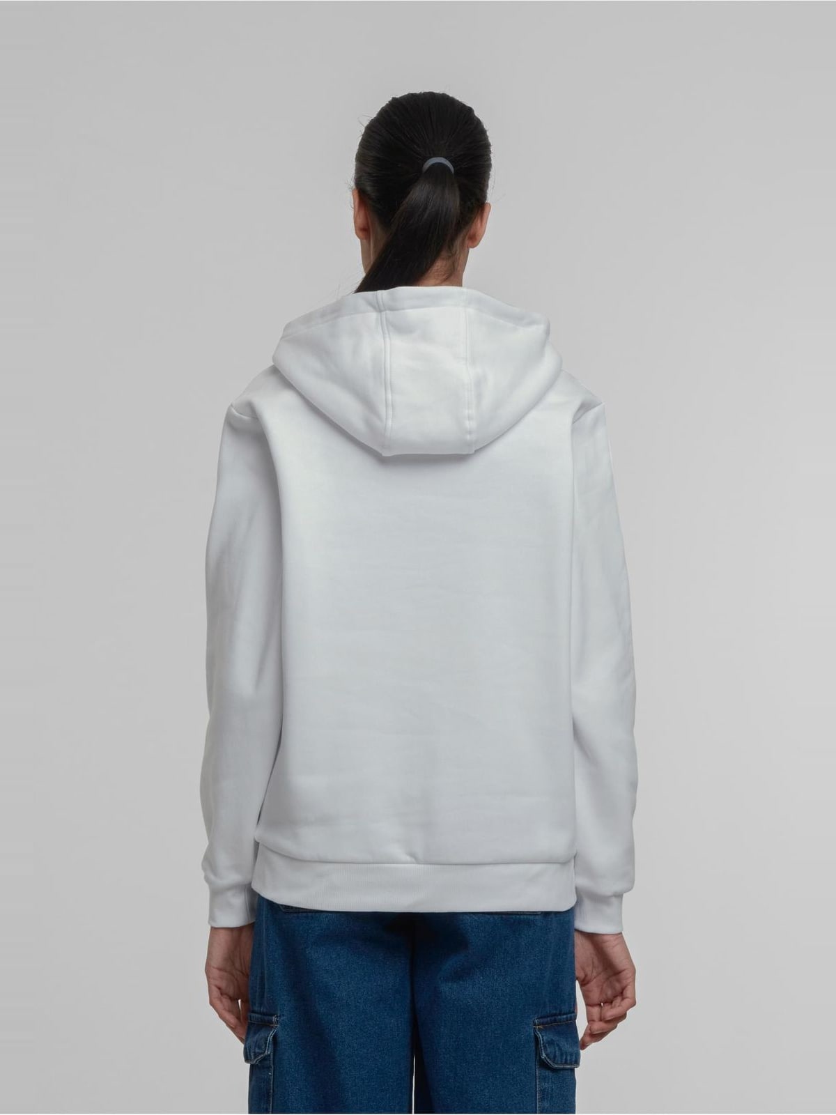 Γυναικείο hoodie Ladies Essentials Loose Brushed Fleece με χαλαρή εφαρμογή TB7435-00220 Urban Classics white