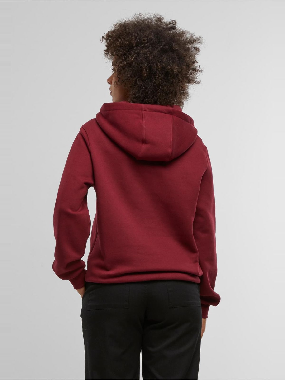 Γυναικείο hoodie Ladies Essentials Loose Brushed Fleece με χαλαρή εφαρμογή TB7435-00606 Urban Classics burgundy