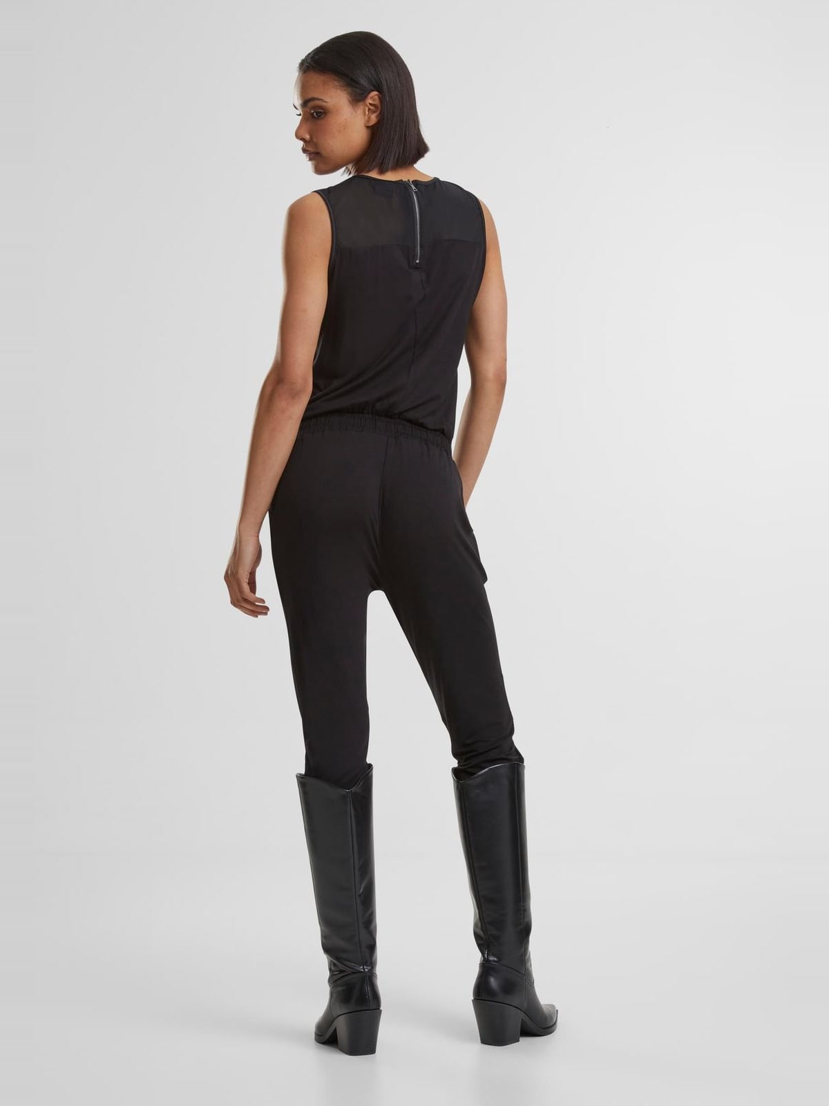 Γυναικείο jumpsuit Ladies Tech Mesh Long με αμάνικο σχέδιο TB1630-00007 Urban Classics black