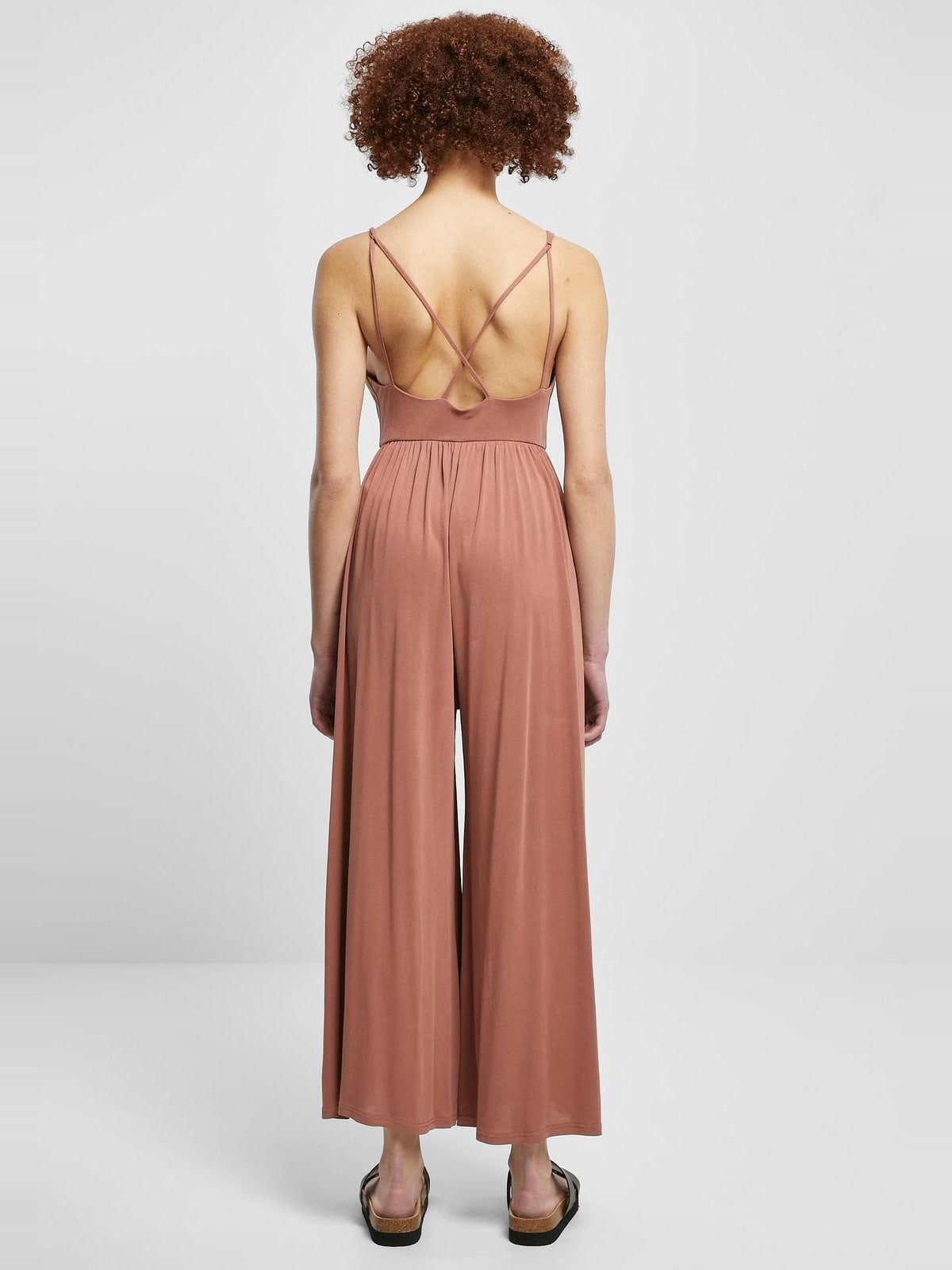 Γυναικείο jumpsuit Ladies Modal με ρυθμιζόμενες τιράντες TB6020-04420 Urban Classics terracotta