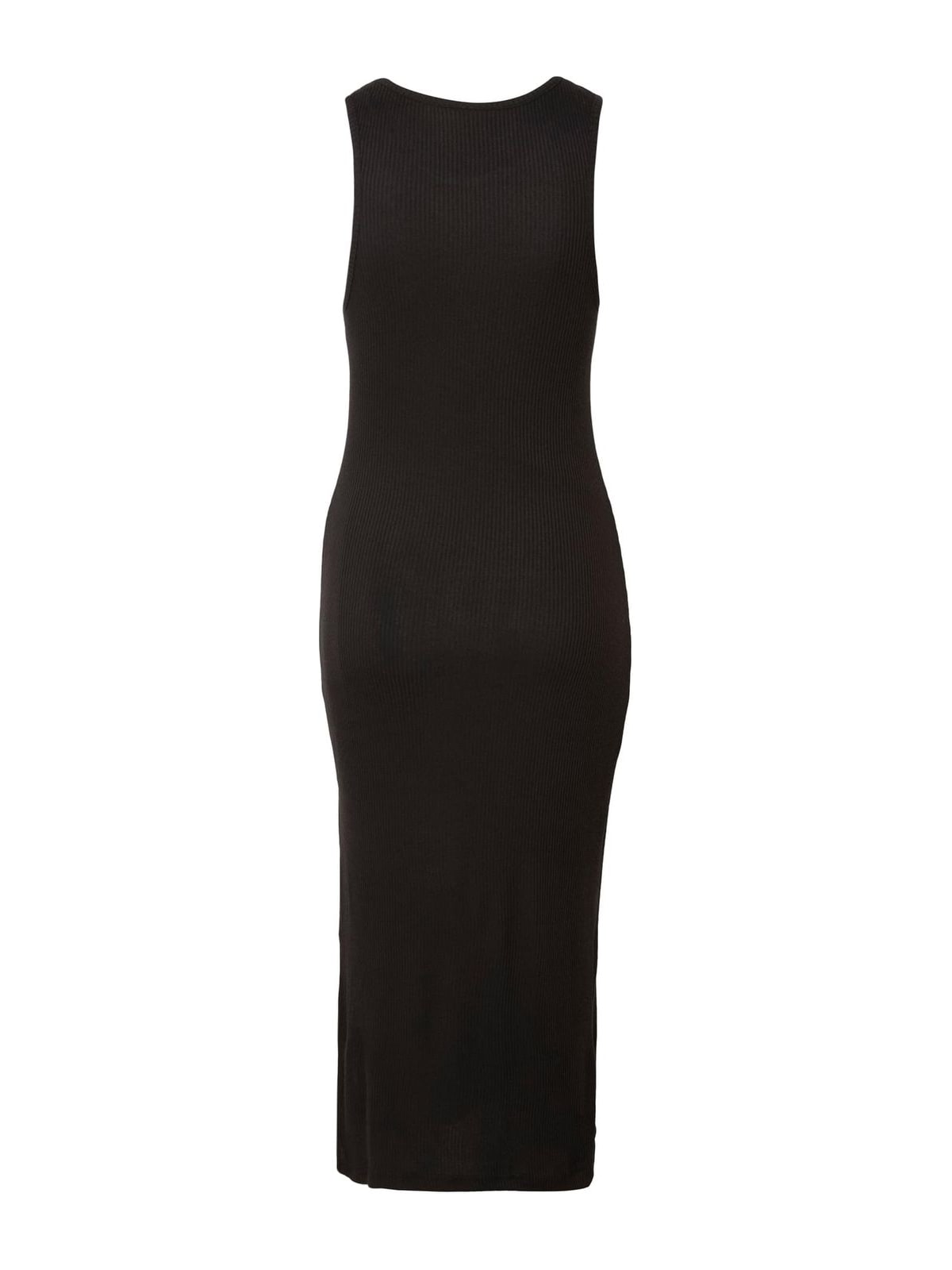 Μακρύ φόρεμα Ladies Long Racerback Rib με ριμπ ύφανση TB8276-00007 Urban Classics black