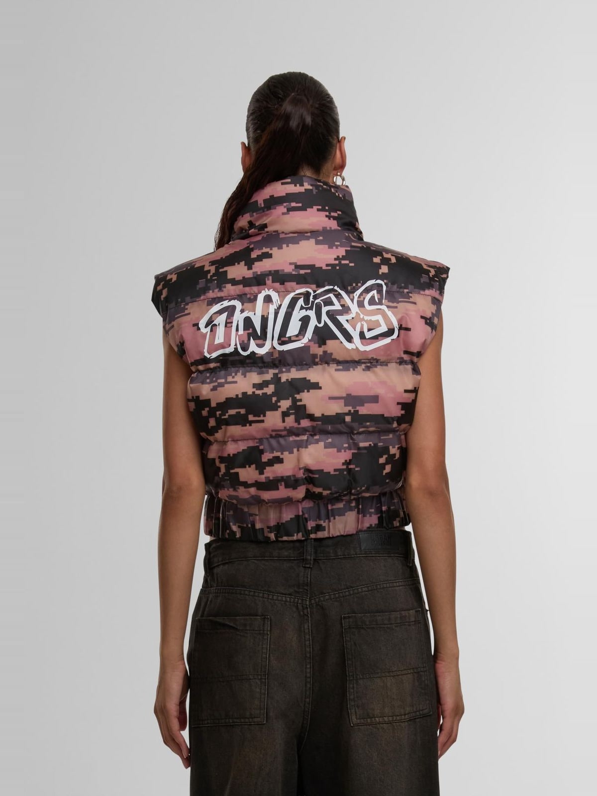 Γιλέκο Dangerous DNGRS Express Westen με oversized εφαρμογή DLVE001-17104 pixelcamouflage