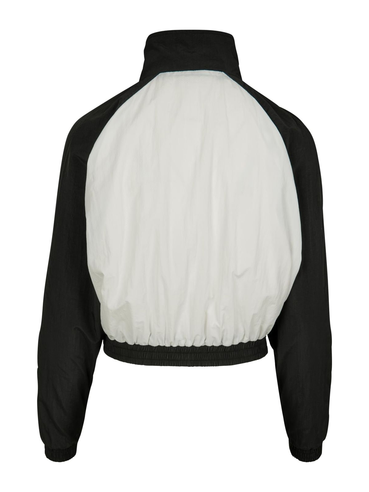 Αθλητικό μπουφάν Ladies Short Raglan Crinkle Batwing με φαρδιά μανίκια TB2662-00050 Urban Classics blk/wht