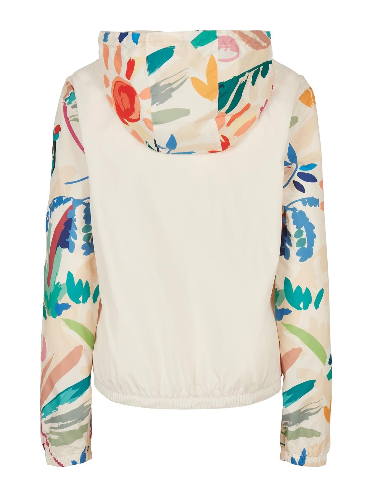 Αθλητικό γυναικείο μπουφάν Ladies Mixed Pull Over Jacket με κουκούλα TB4776-03682 Urban Classics whitesandfruity