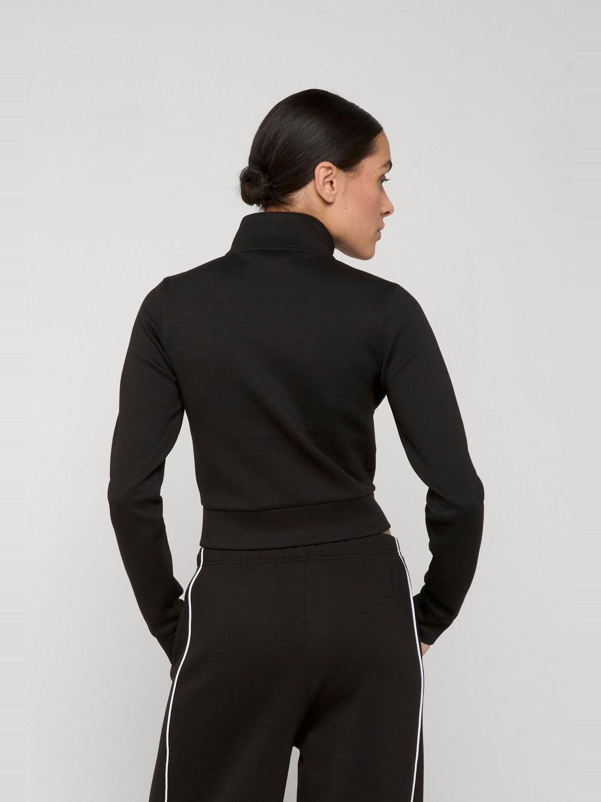Αθλητικό μπουφάν Ladies Slim Fit Scuba Track Jacket με στενή εφαρμογή TB8135-00007 Urban Classics black