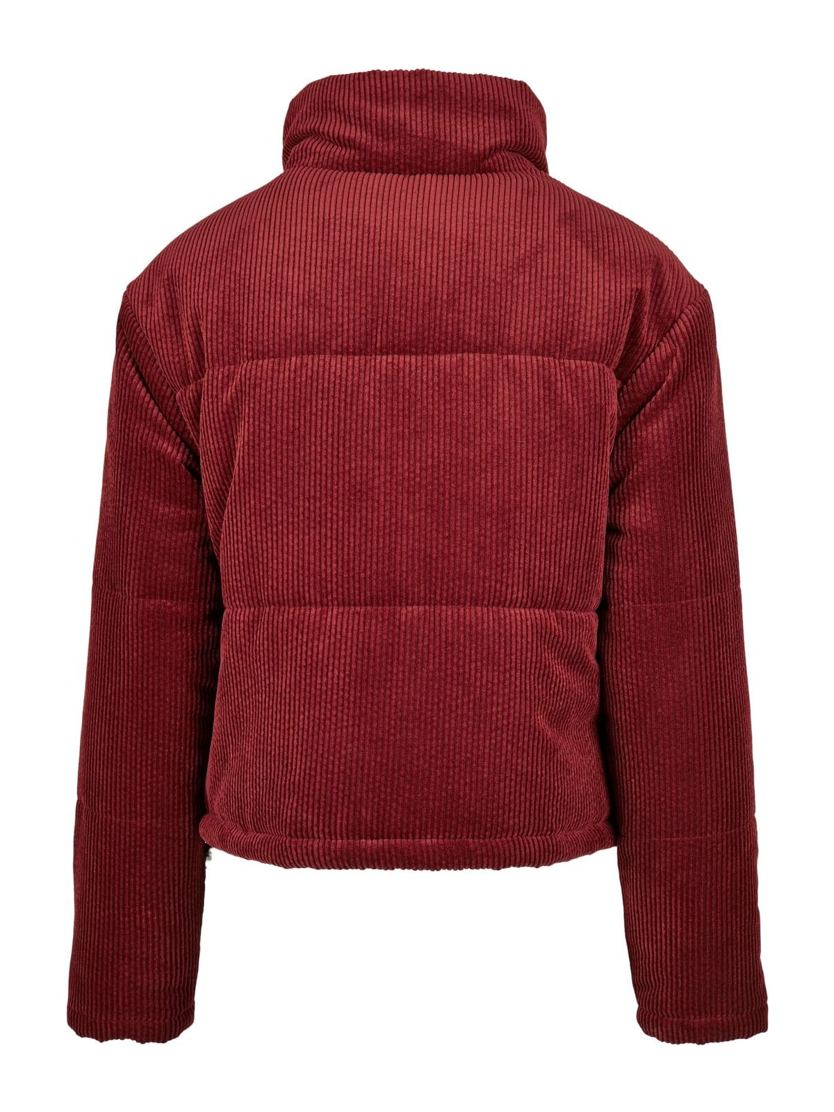 Γυναικείο μπουφάν Corduroy Puffer με γεμισμένη βάτα TB3769-00606 Urban Classics burgundy