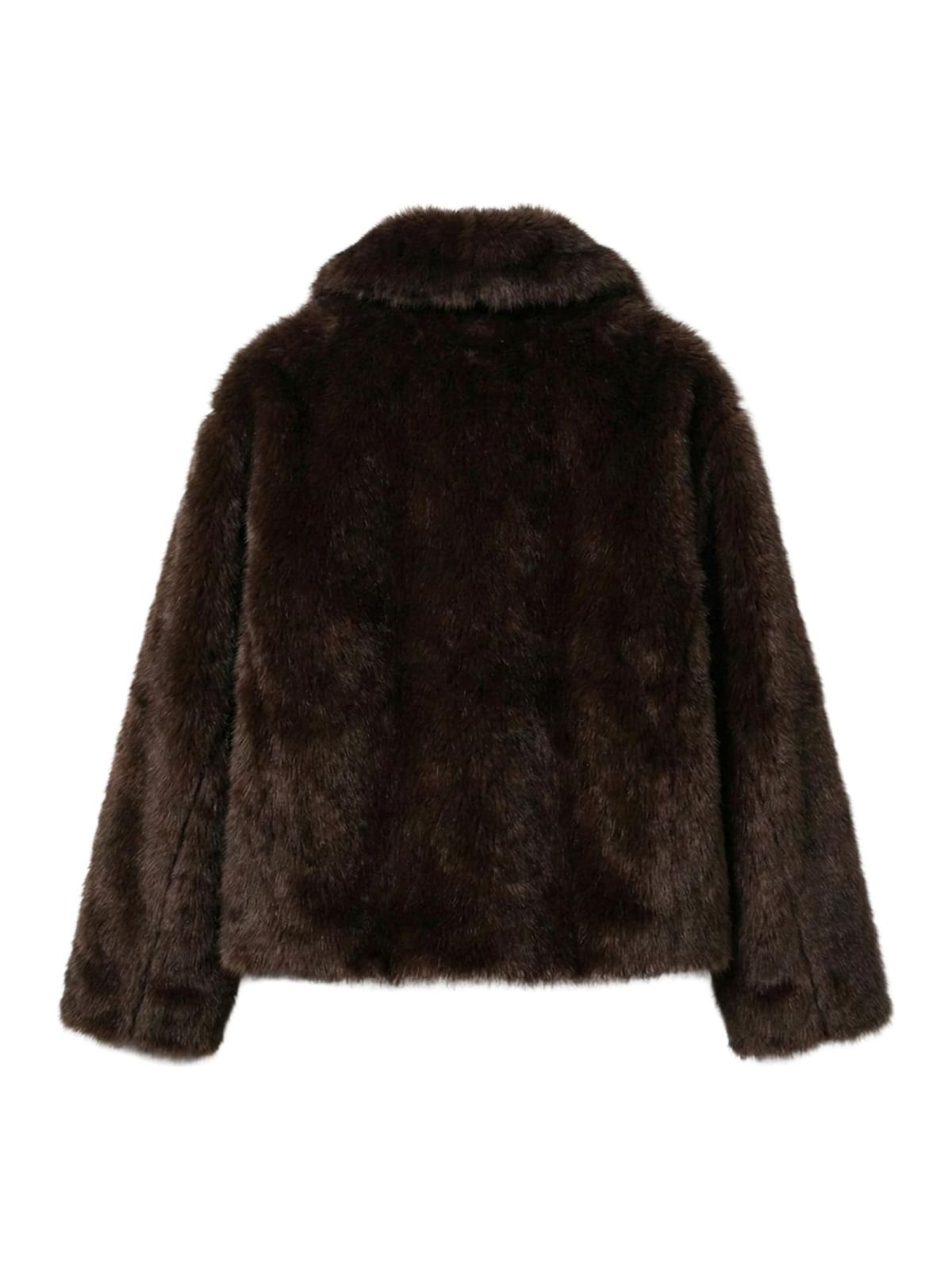 Γυναικείο κοντό μπουφάν Faux Fur Jacket με ζεστό υλικό TB8120-00075 Urban Classics brown