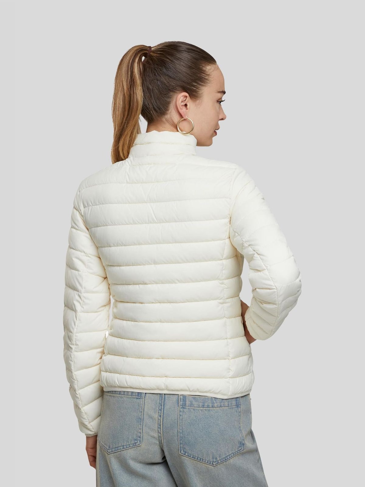 Γυναικείο ελαφρύ μπουφάν Ladies Ultra Light Puffer Jacket με τσέπες TB8711-02903 Urban Classics whitesand