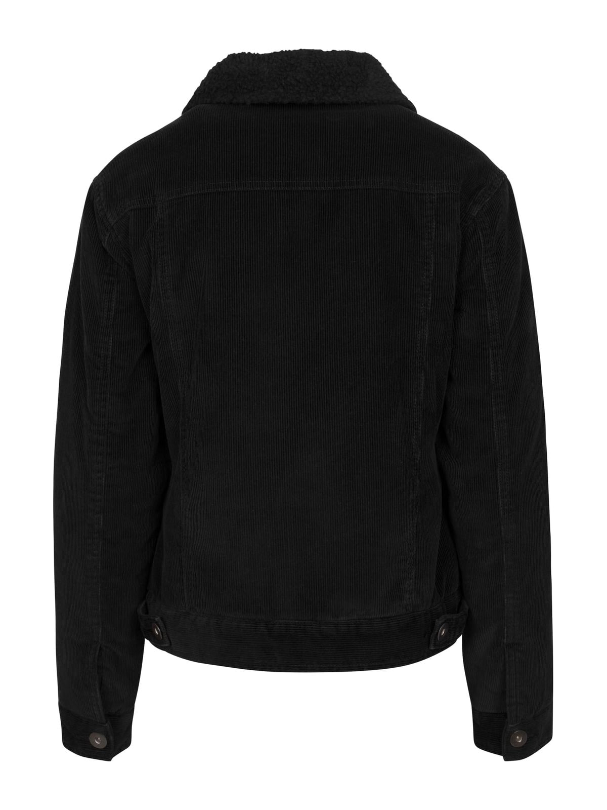 Γυναικείο μπουφάν Sherpa Corduroy Jacket με επένδυση Sherpa TB1859-00825 Urban Classics black/black
