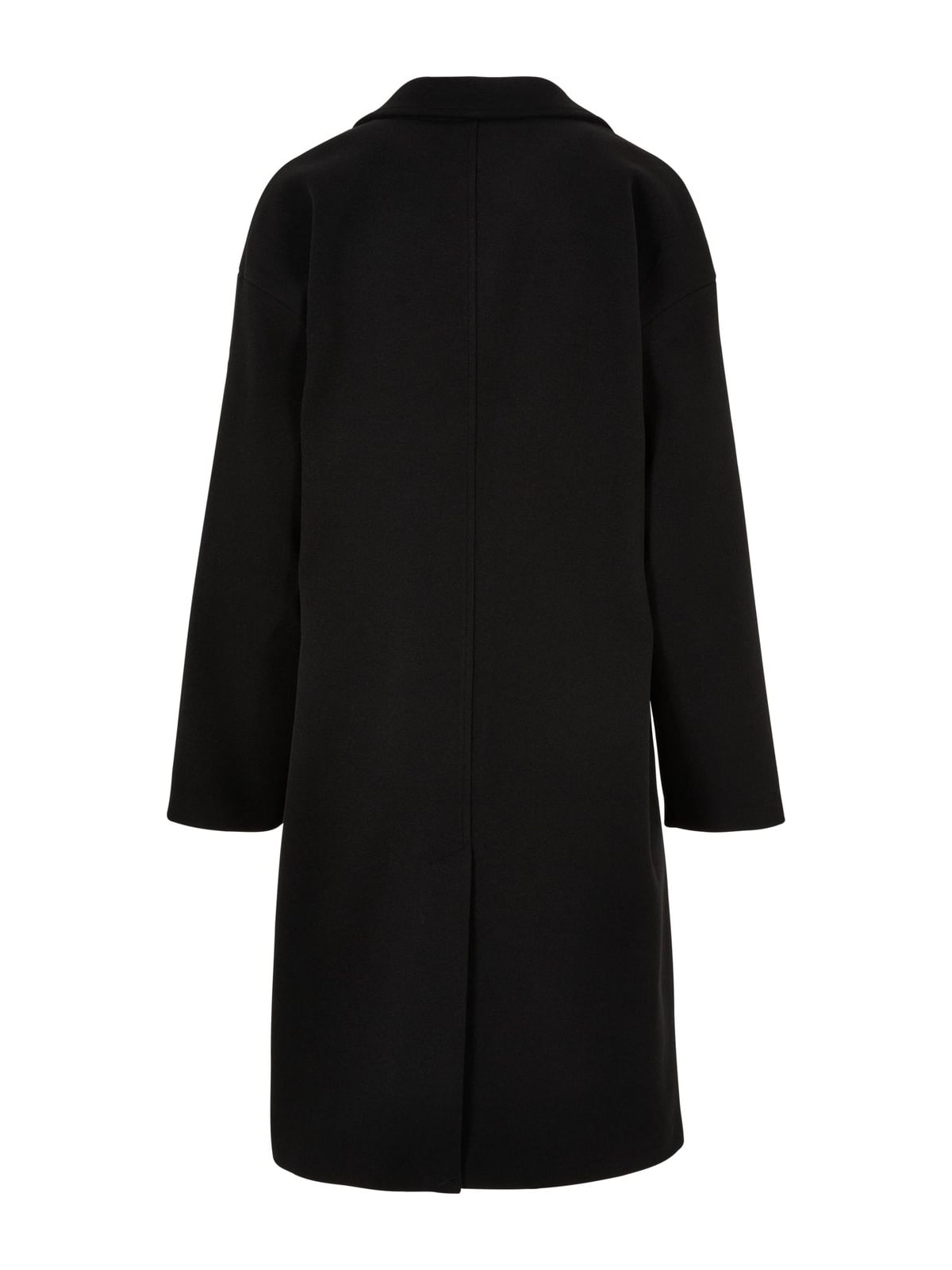 Μακρύ παλτό Ladies Oversized Long Coat με κουμπιά μπροστά TB6073-00007 Urban Classics black