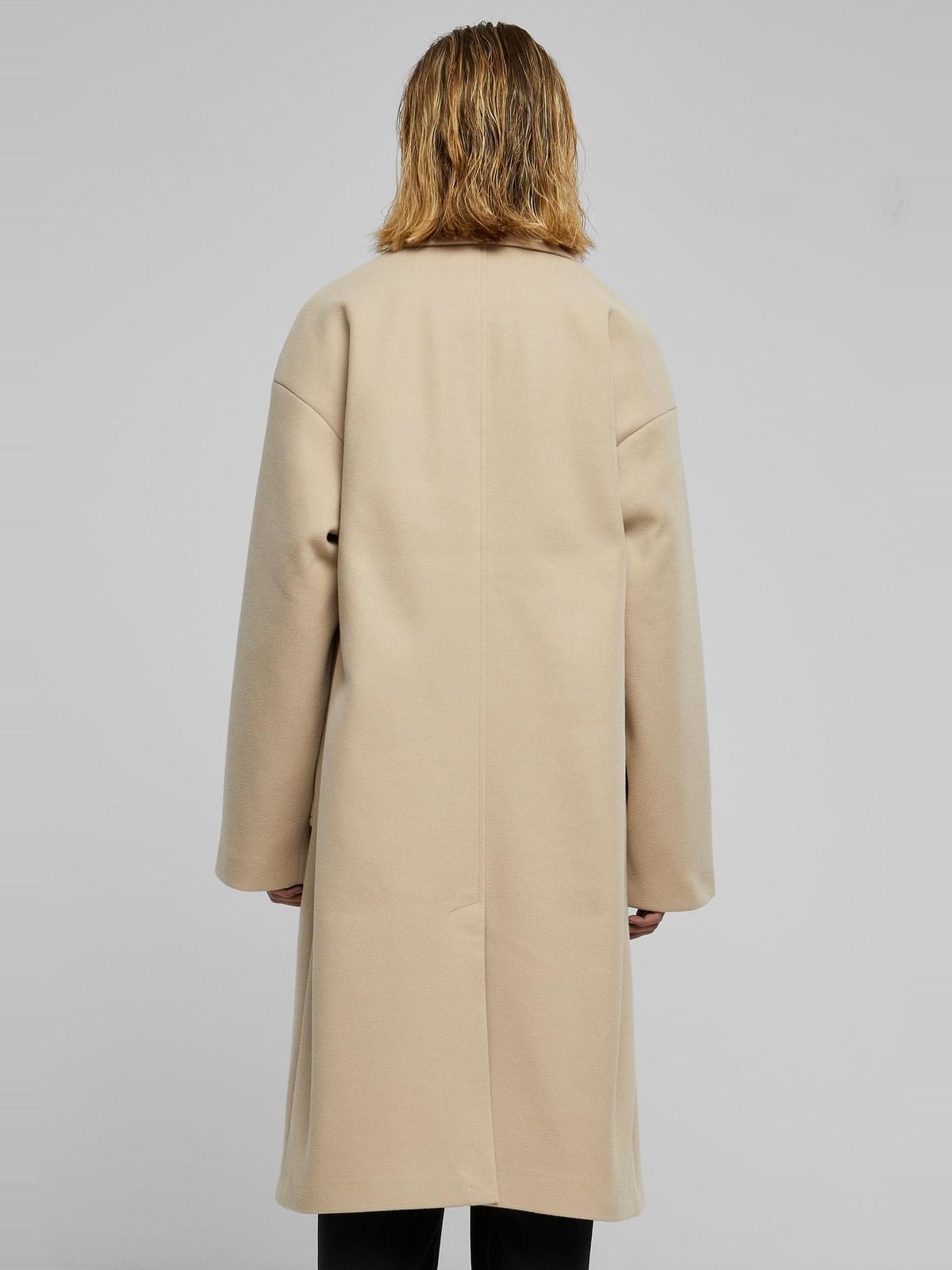 Μακρύ παλτό Ladies Oversized Long Coat με κουμπιά μπροστά TB6073-04732 Urban Classics wetsand