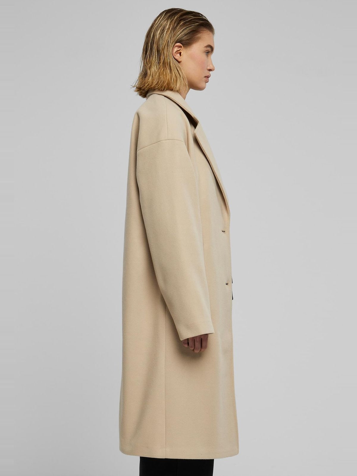 Μακρύ παλτό Ladies Oversized Long Coat με κουμπιά μπροστά TB6073-04732 Urban Classics wetsand