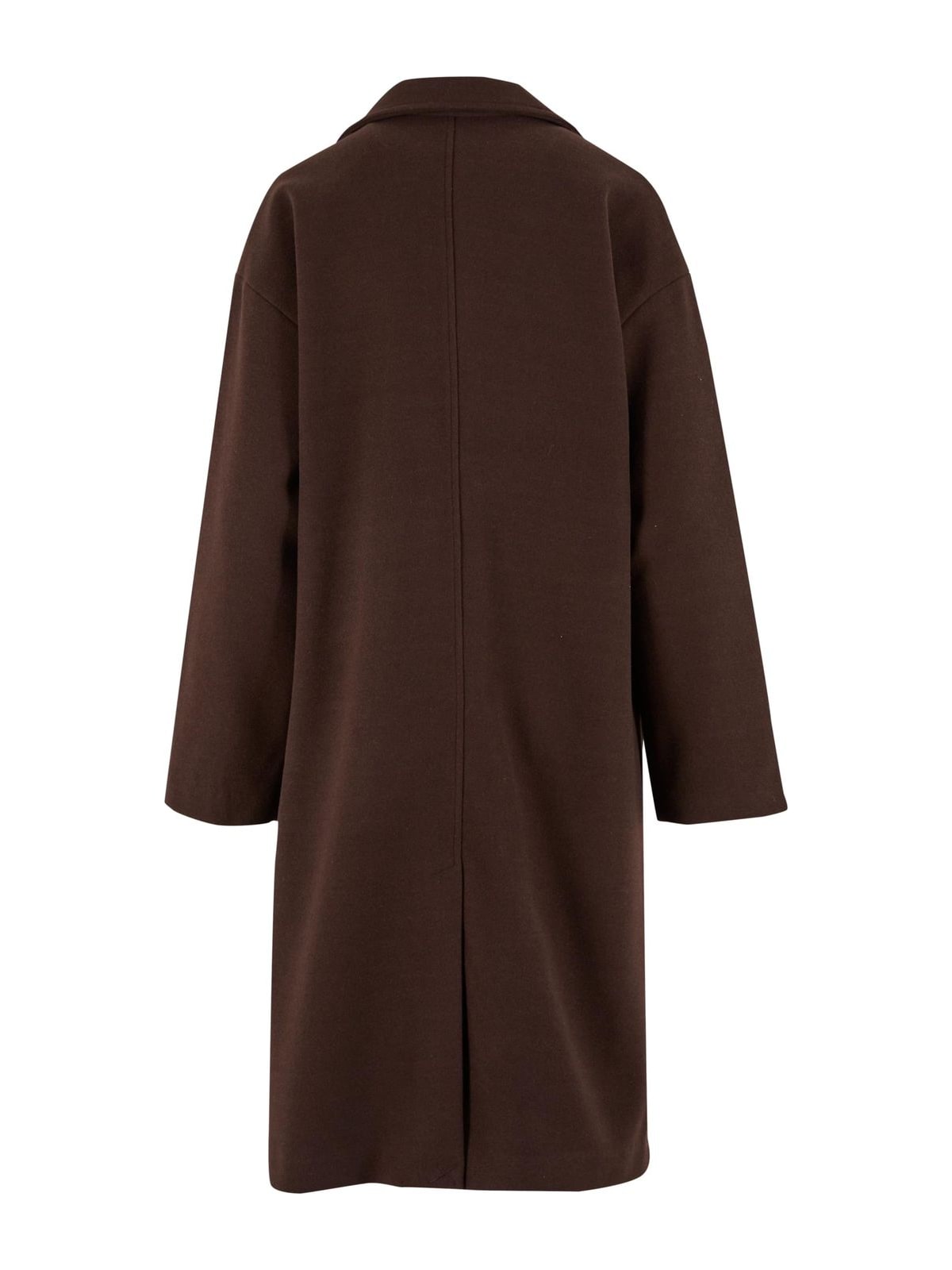 Μακρύ παλτό Ladies Oversized Long Coat με κουμπιά μπροστά TB6073-21219 Urban Classics warmbrown