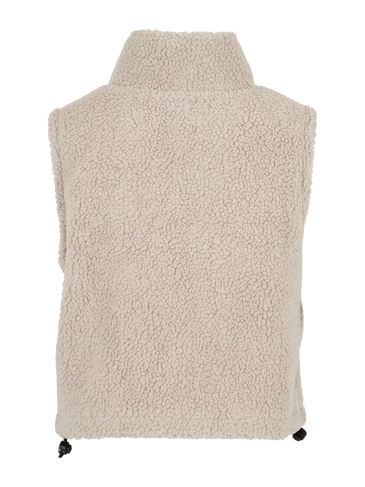 Ladies Short Sherpa Vest με ζεστό sherpa fleece TB7087-02903 Urban Classics whitesand