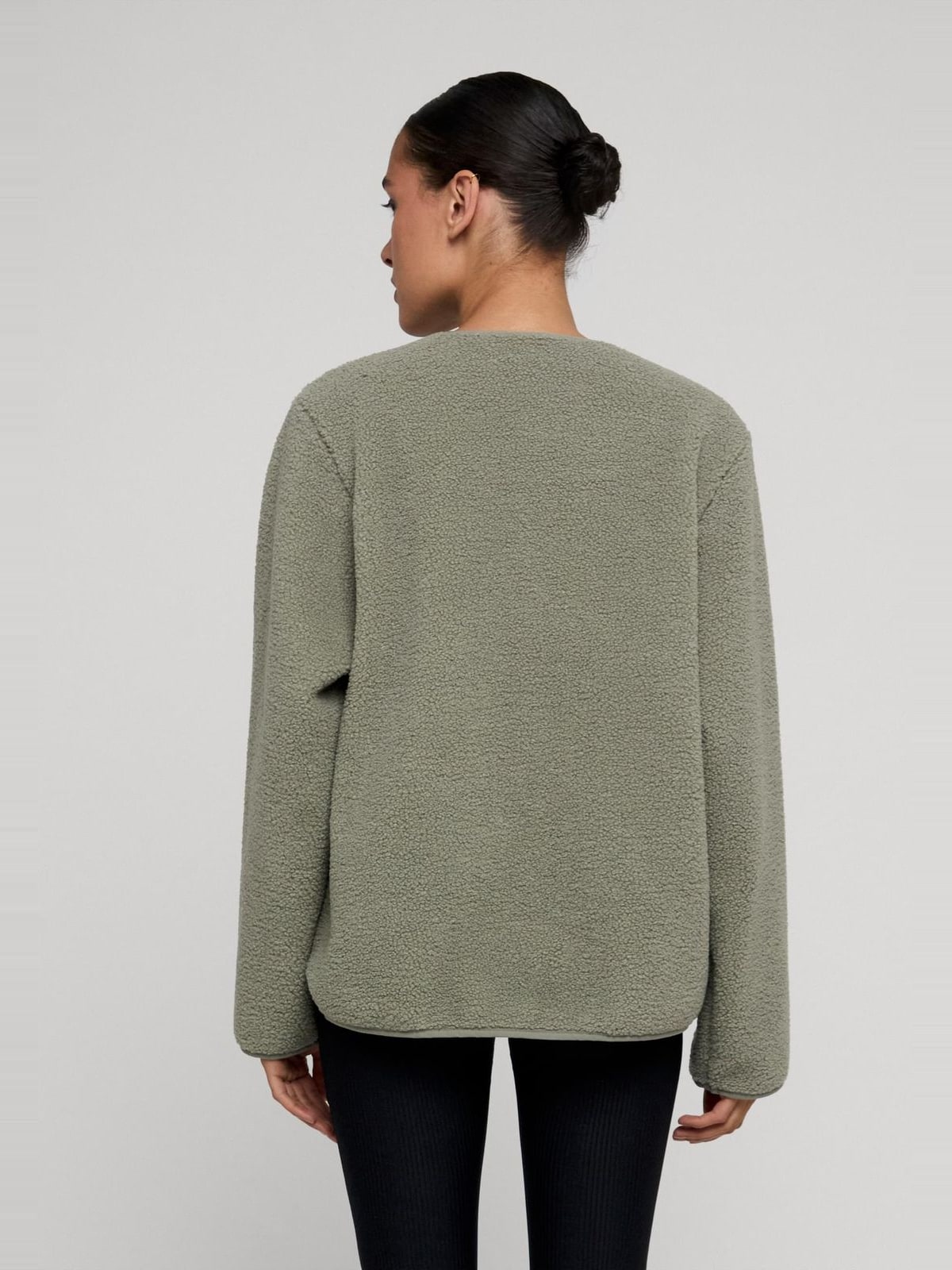 Γυναικείο μπουφάν Teddy Jacket με υφή sherpa fleece TB8010-18328 Urban Classics paleolive