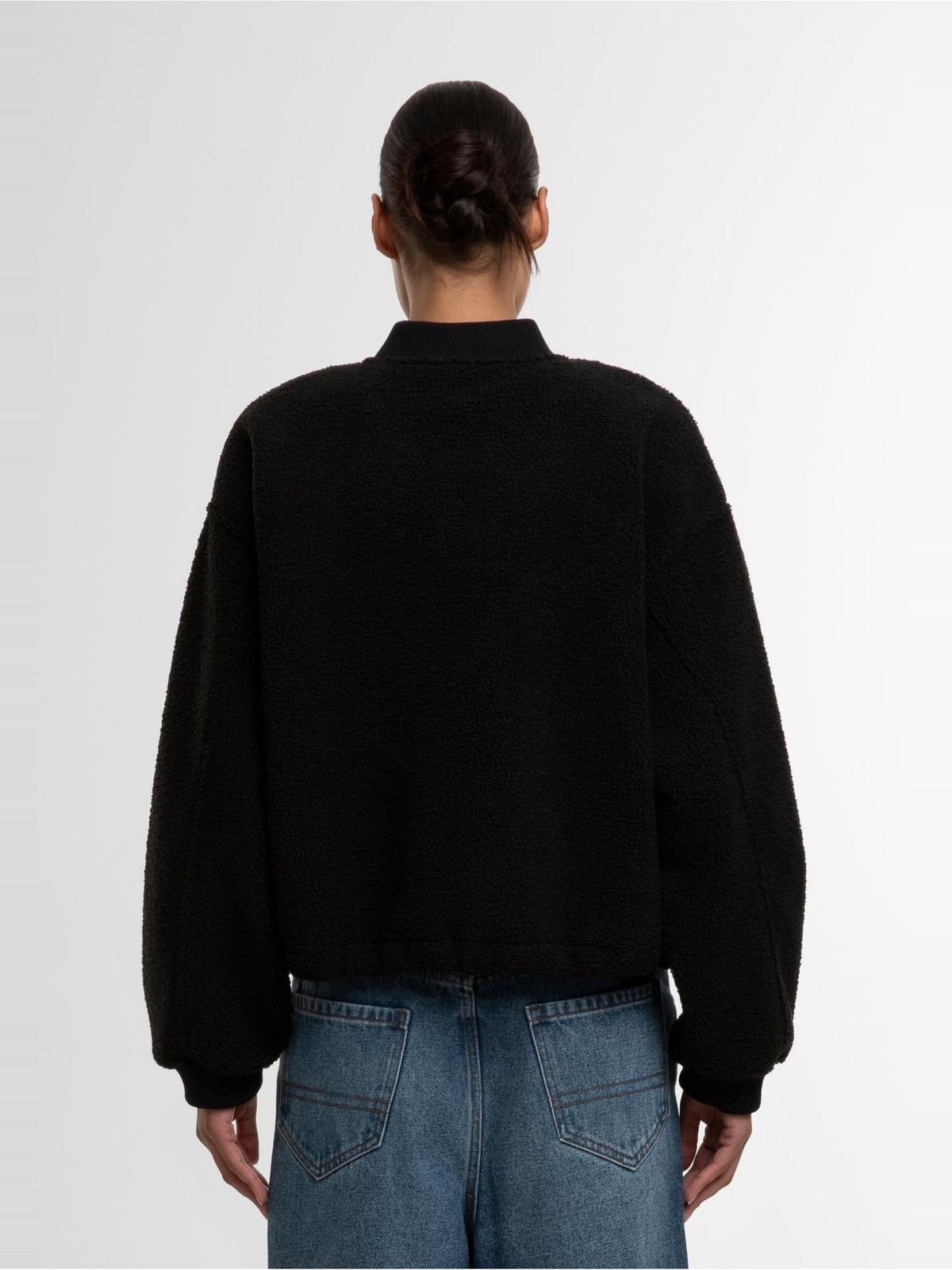 Δομημένο μπουφάν Ladies Structured Bomber Jacket με κανονική εφαρμογή TB8108-00007 Urban Classics black