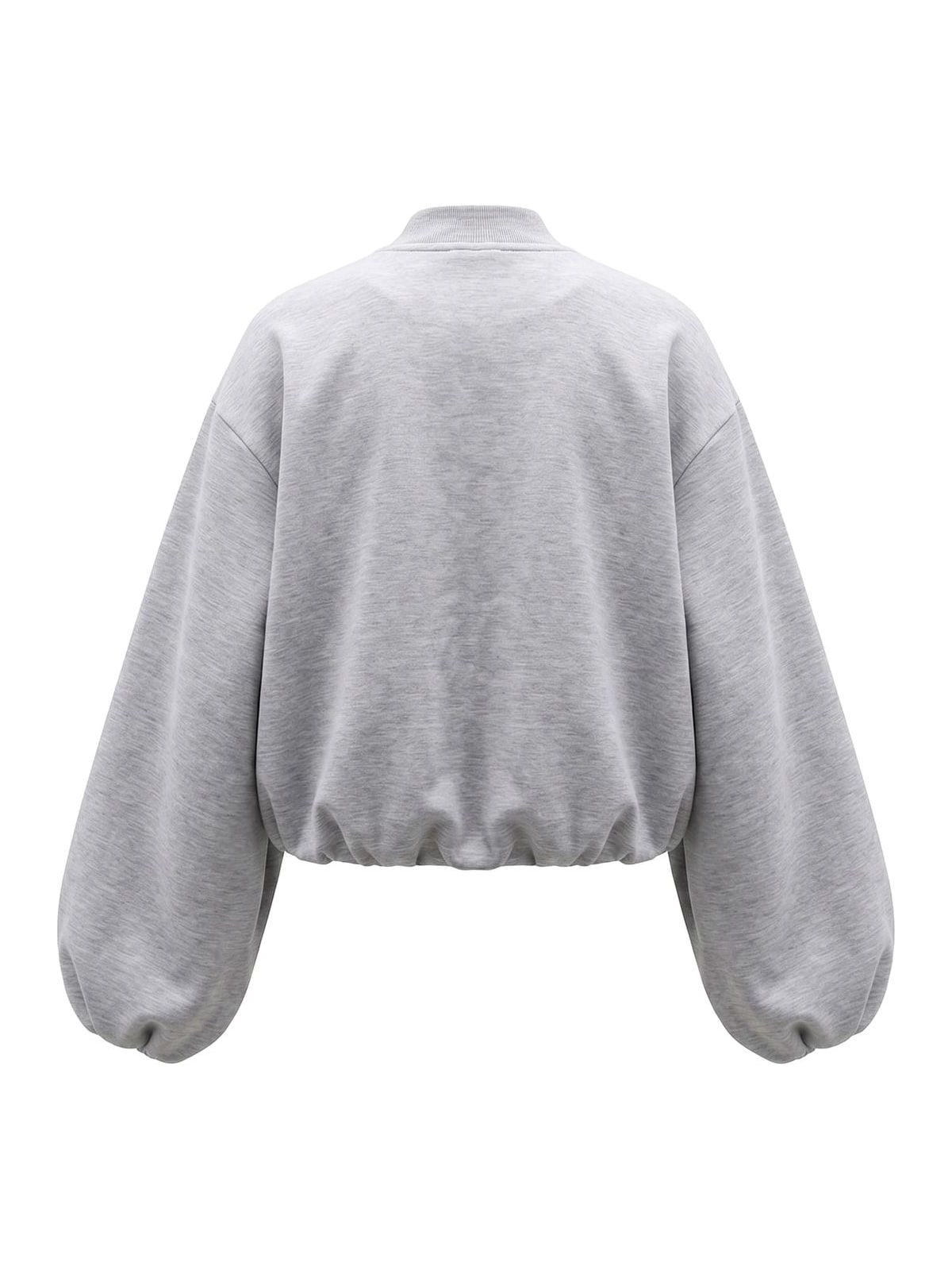 Φαρδύ μπουφάν Ladies Oversized Scuba Jacket με μοντέρνα εμφάνιση TB8133-03061 Urban Classics heathergrey