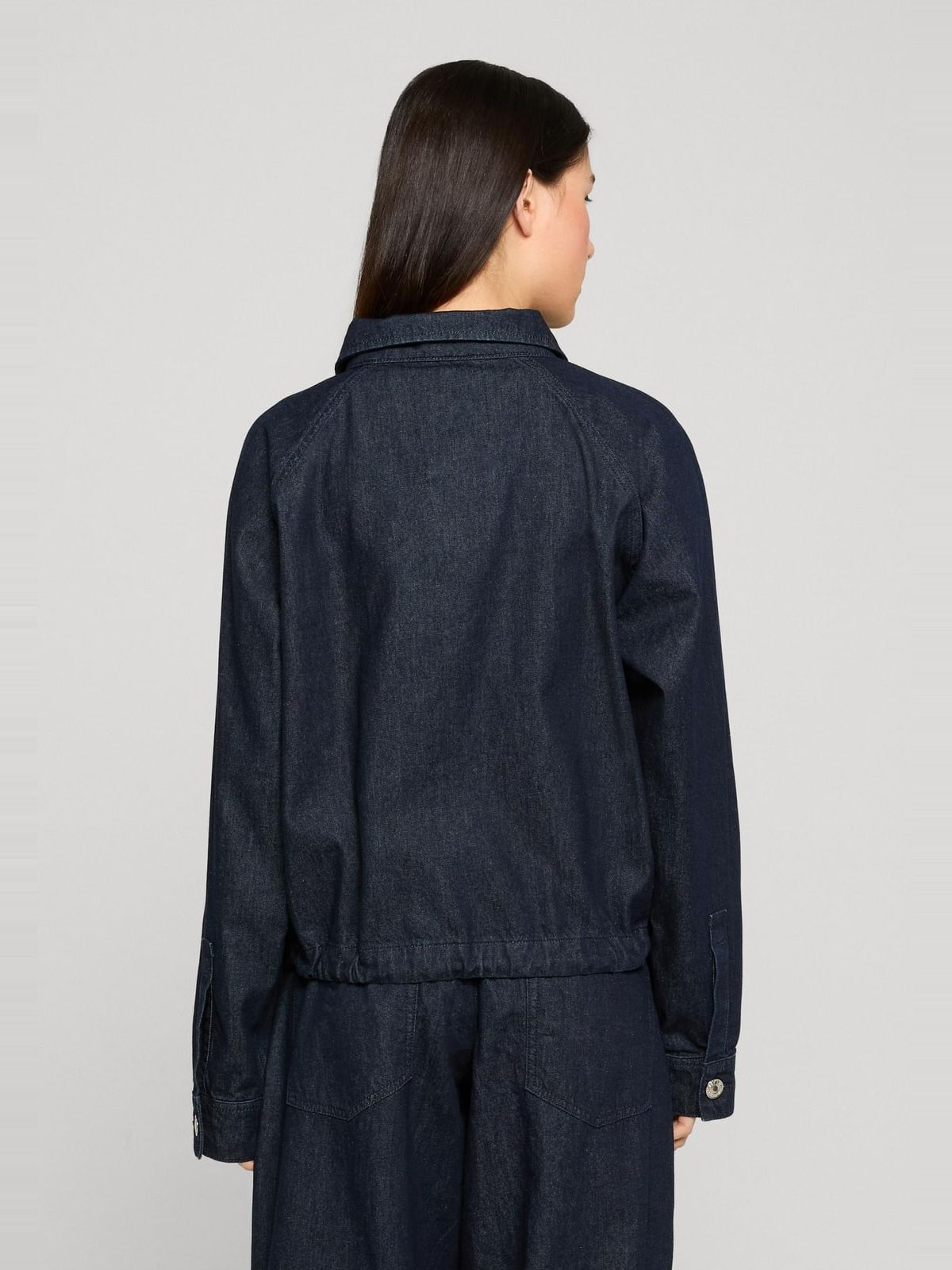 Γυναικείο μπουφάν Light Denim Balloon με φουσκωτό σχήμα TB8295-23074 Urban Classics blue rinsed washed