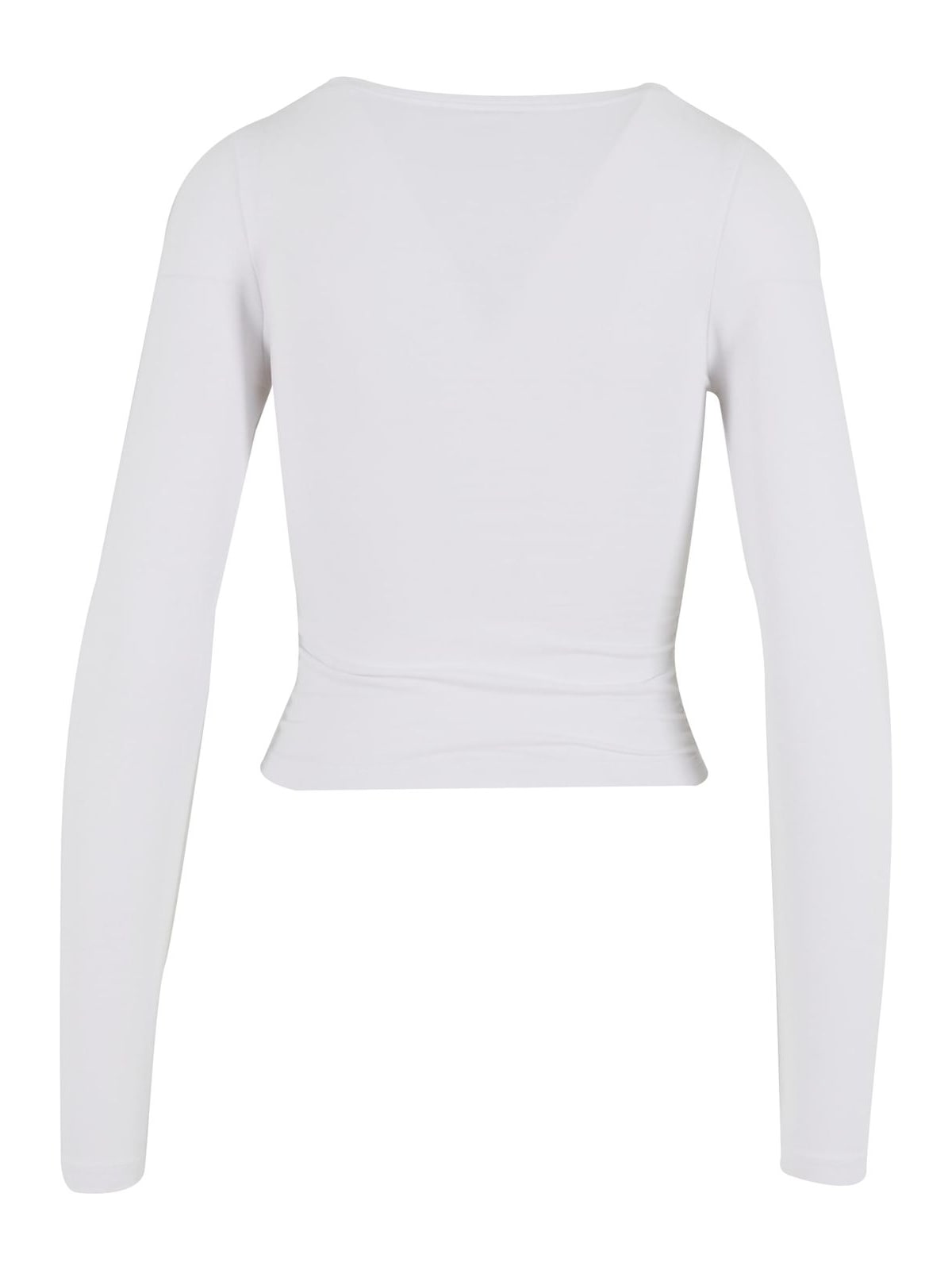 Γυναικεία μπλούζα Ladies Ruffled Super Slim με μακριά μανίκια TB7088-00220 Urban Classics white