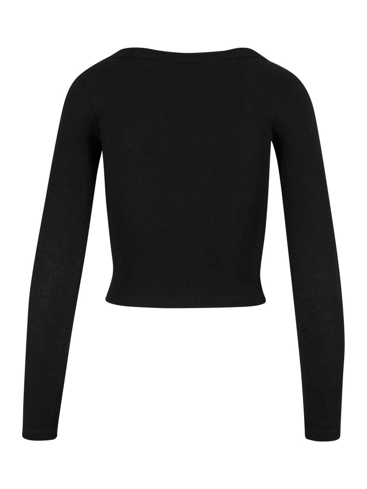 Γυναικεία μπλούζα Rib Jersey Wide Neck Longsleeve ελαστική υφή TB7147-00007 Urban Classics black