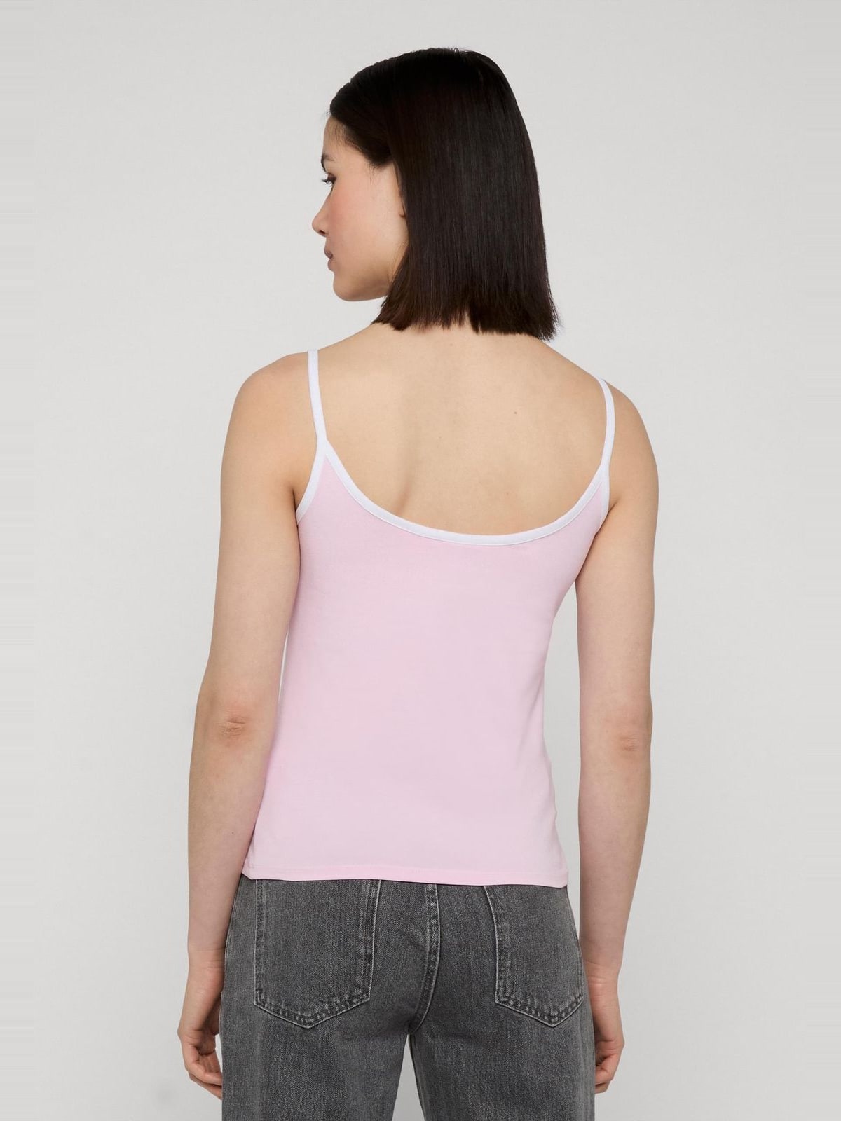 Γυναικείο Tanktop 2-Pack με κανονική εφαρμογή TB7485A-20666 Urban Classics powderblue/white+blushedrose/white