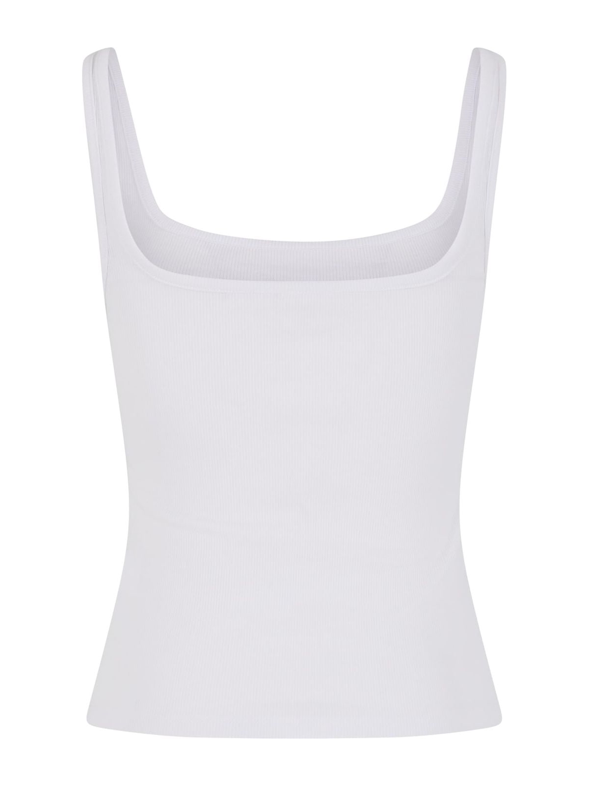 Γυναικείο αμάνικο top Ladies Wide Neck Rib Top 2-Pack με τετράγωνη λαιμόκοψη TB7513A-03168 Urban Classics white+white