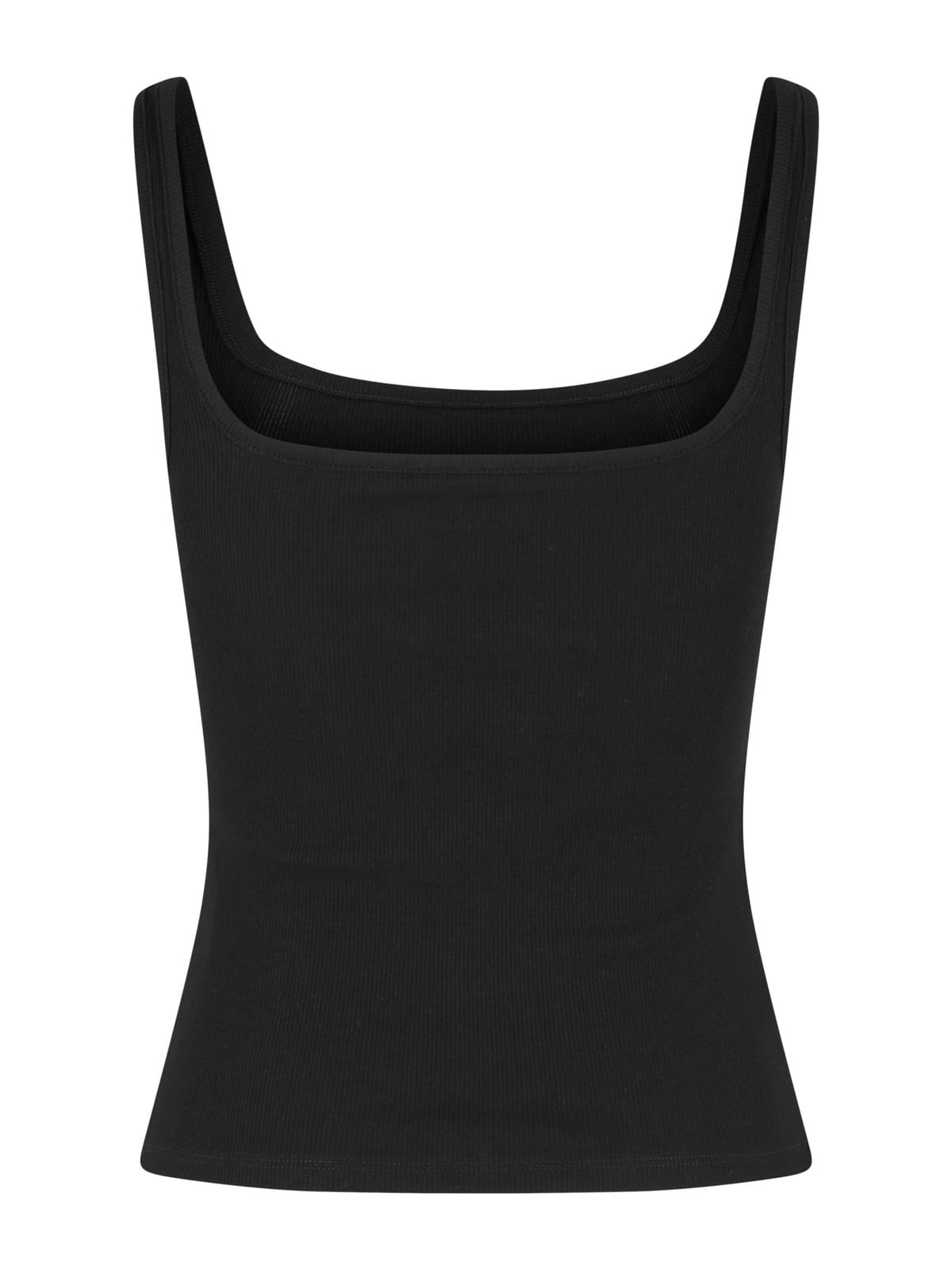 Γυναικείο αμάνικο top Ladies Wide Neck Rib Top 2-Pack με τετράγωνη λαιμόκοψη TB7513A-03169 Urban Classics black+black