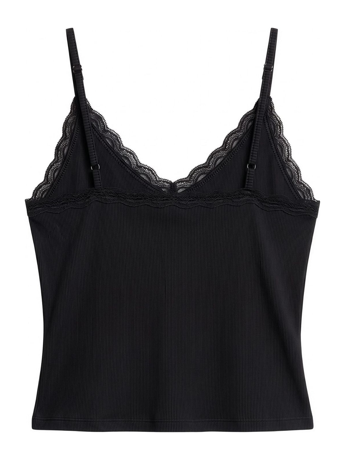 Γυναικείο τοπ V-Neck Lace Top 2-Pack με λεπτομέρεια δαντέλας TB7514A-03169 Urban Classics black+black
