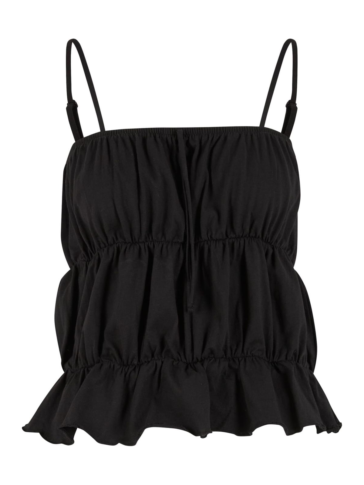 Αμάνικο τοπ Ladies Tiered Cami Top με ρυθμιζόμενες τιράντες TB7532-00007 Urban Classics black