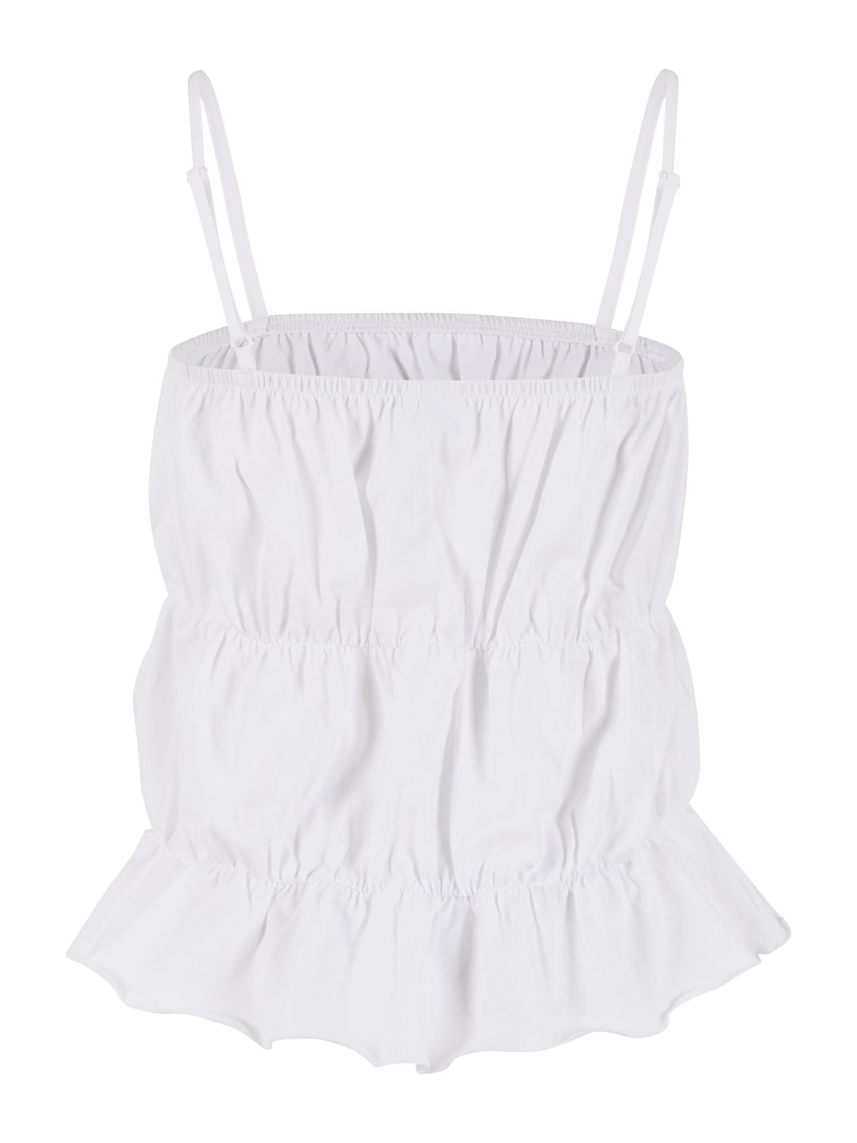 Αμάνικο τοπ Ladies Tiered Cami Top με ρυθμιζόμενες τιράντες TB7532-00220 Urban Classics white