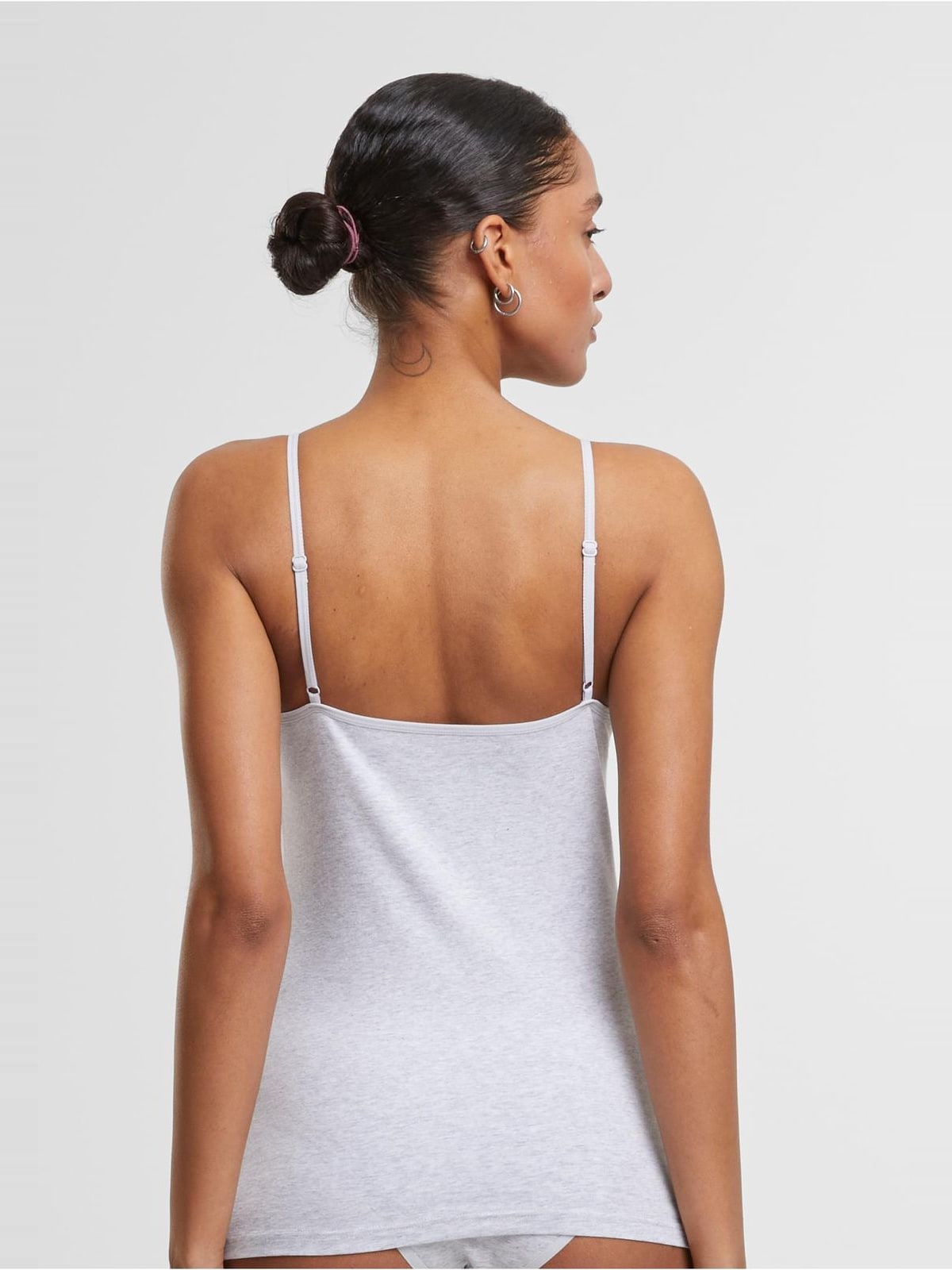 Γυναικείο Tank Top Cotton 2-Pack με ελαστικότητα TB7673A-20540 Urban Classics heathergrey+heathergrey