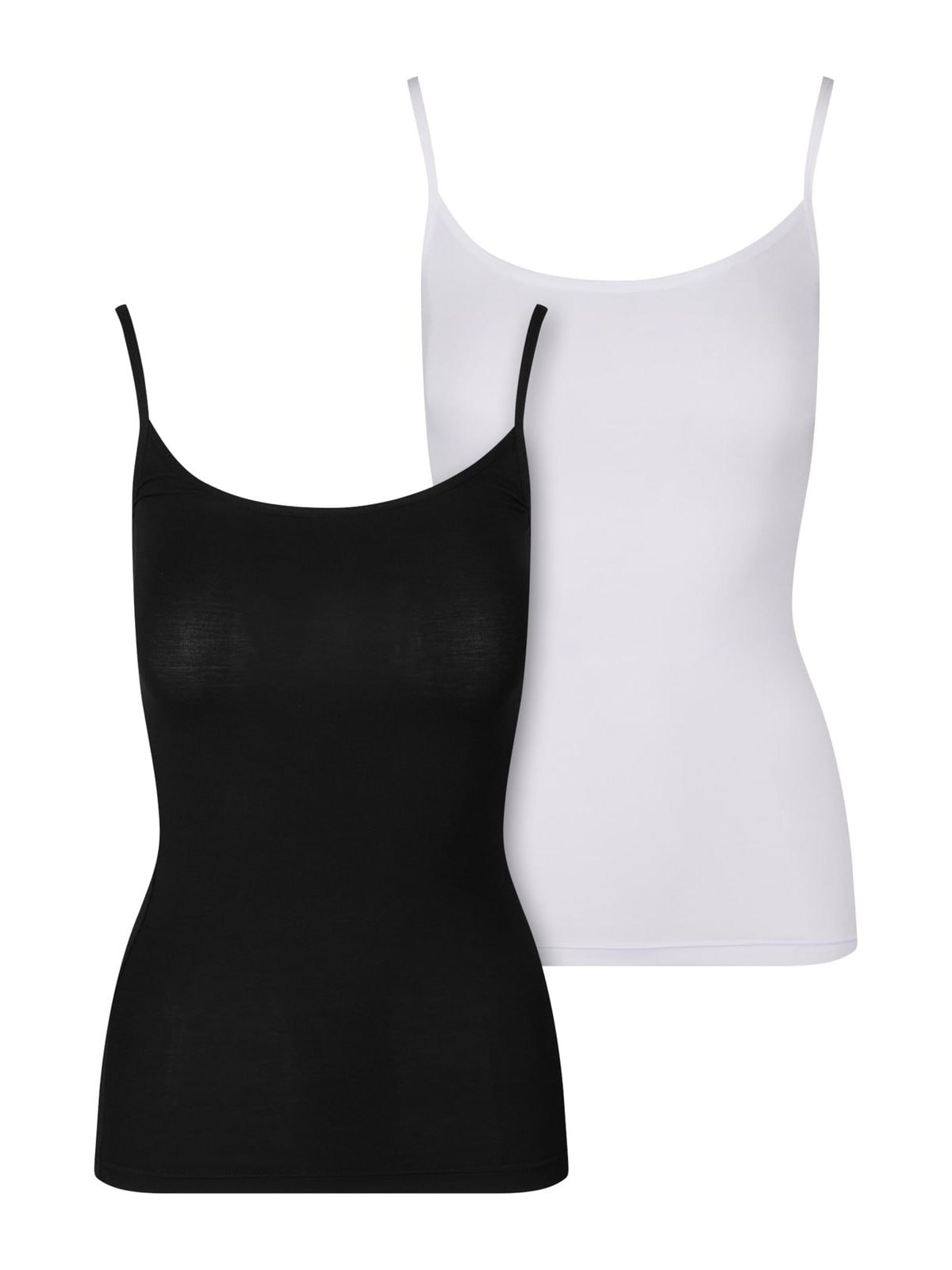 Γυναικείο Tank Top 2-Pack με στρογγυλή λαιμόκοψη TB7675A-03102 Urban Classics black+white