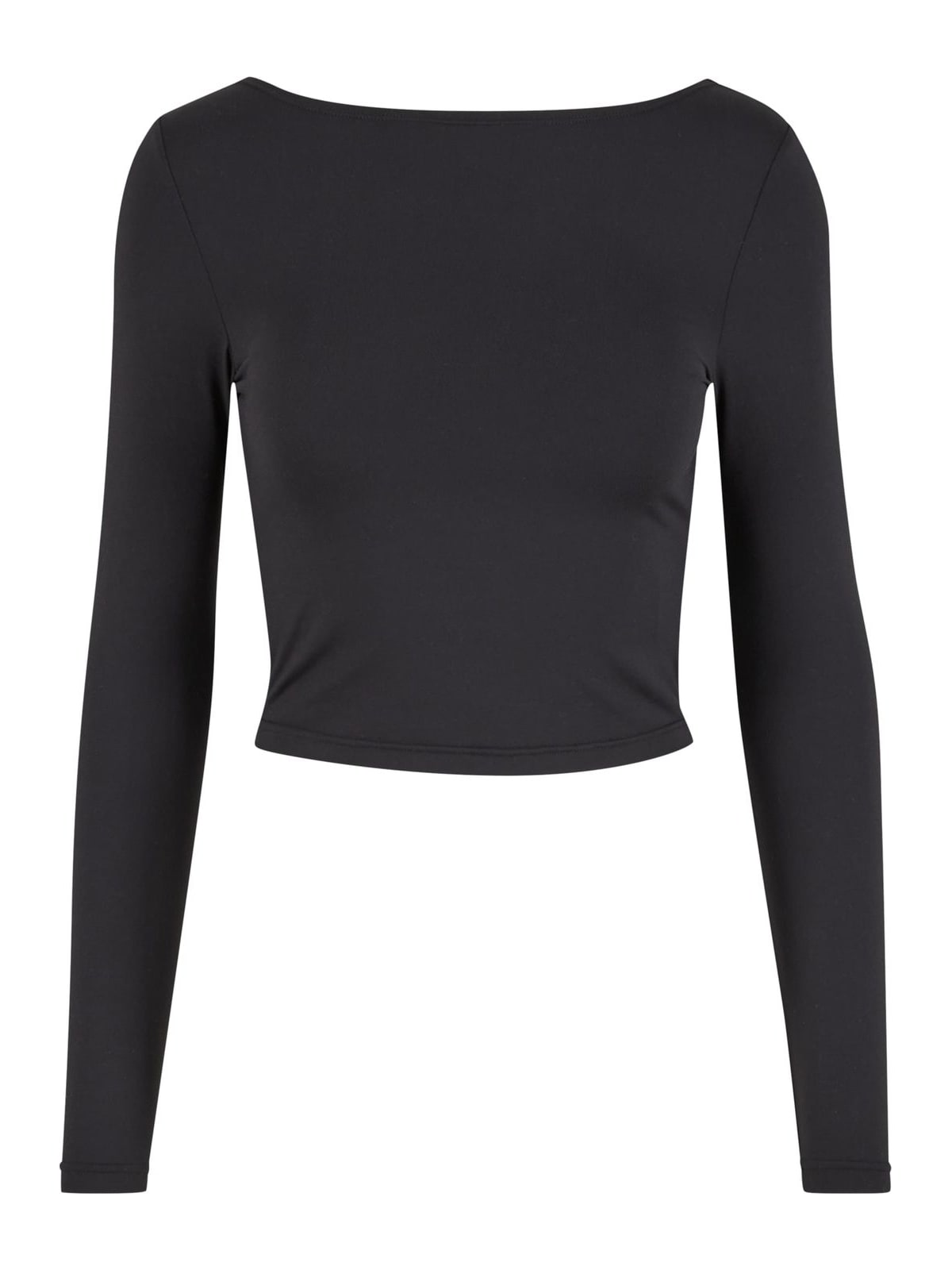 Γυναικεία μπλούζα Slim Fit Longsleeve με εντυπωσιακό cut-out TB7721-00007 Urban Classics black