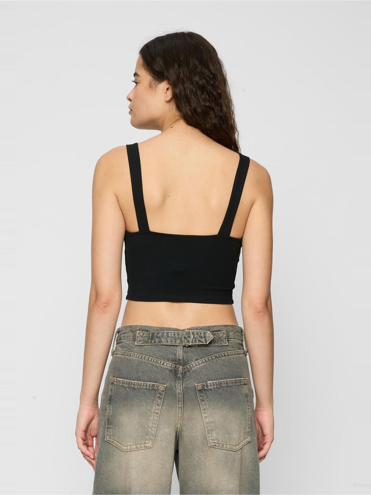 Cropped Top 2-Pack με μίνιμαλ σχέδιο TB3402A-00826 Urban Classics black/white