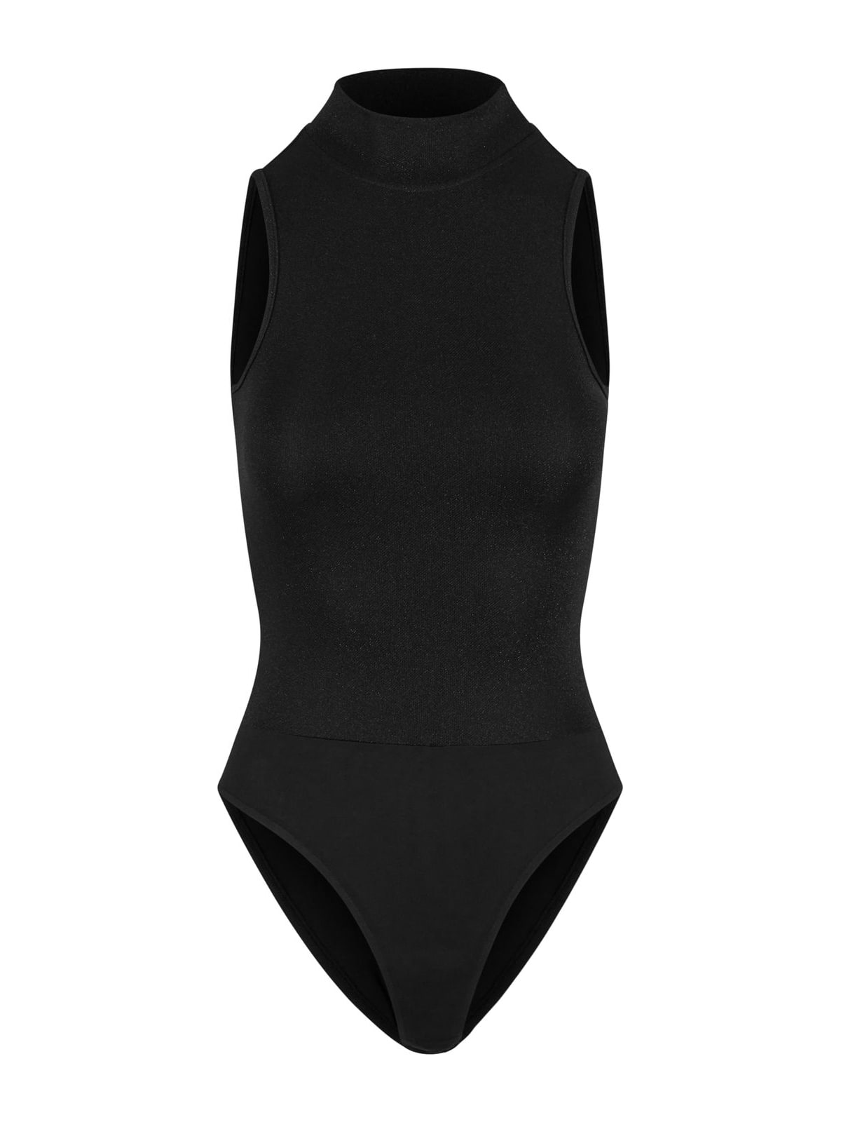 Ladies Glitter High Neck Body με γυαλιστερή υφή TB6993-00007 Urban Classics black