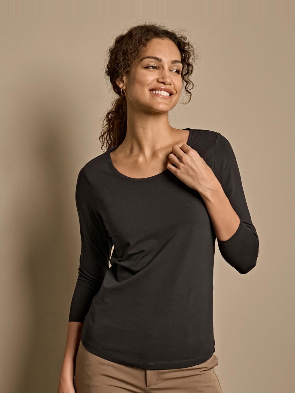 Γυναικεία μπλούζα 3/4 μανίκι Stretch Tee με ελαστικότητα 460 Tee Jays Navy