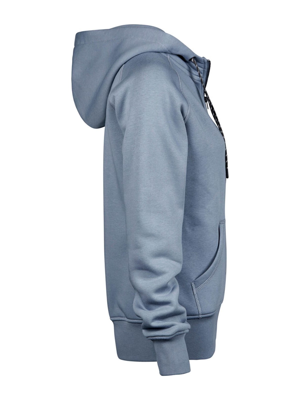 Ladies Fashion Full Zip Hood 5436 Tee Jays Heather Grey