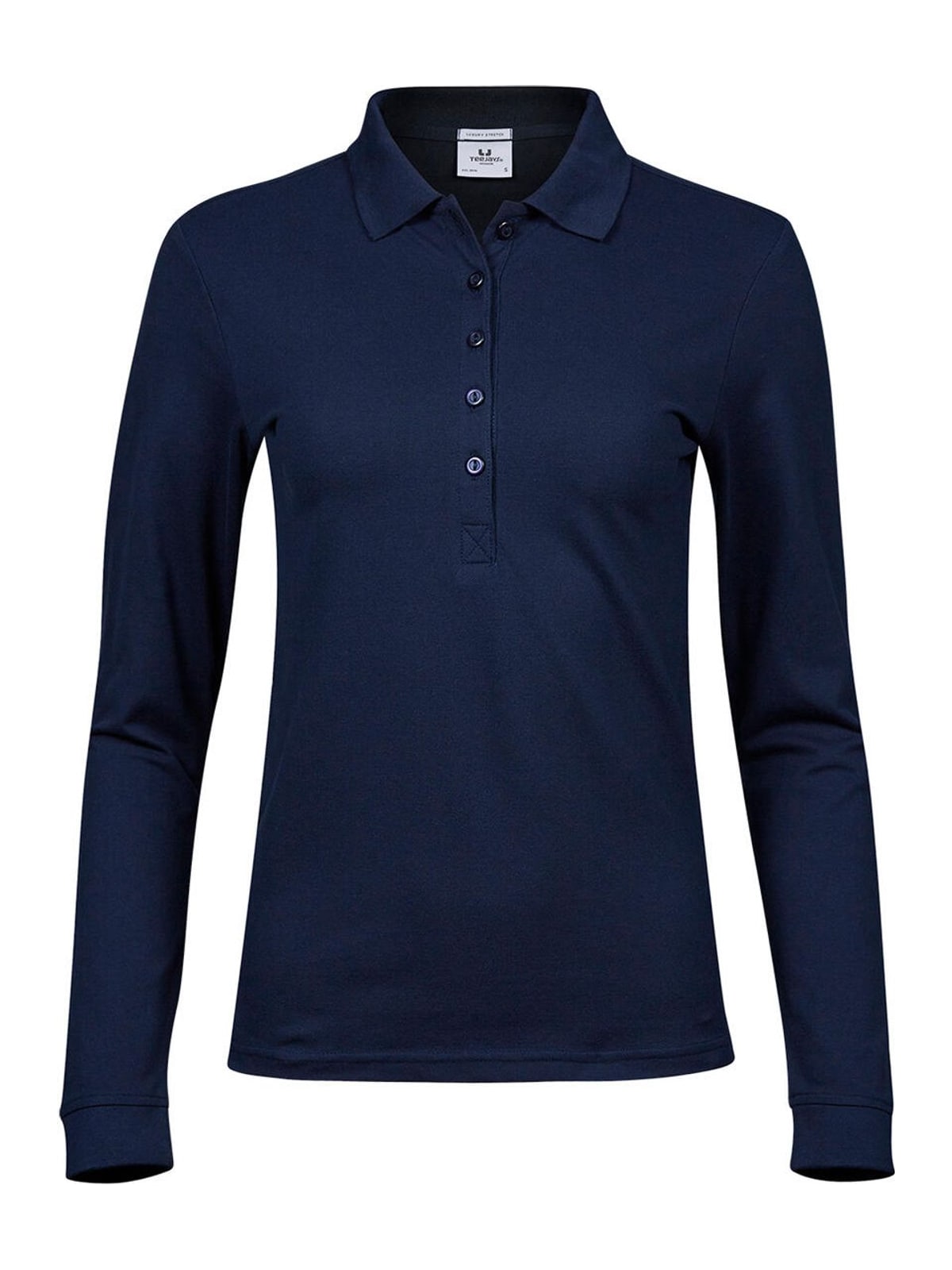 Ladies Luxury LS Stretch Polo 146 Tee Jays Black