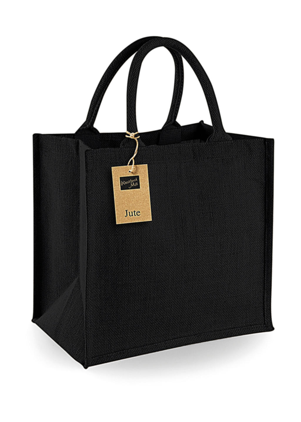 Τσάντα Jute Midi W413 Westford Mill Black/Black