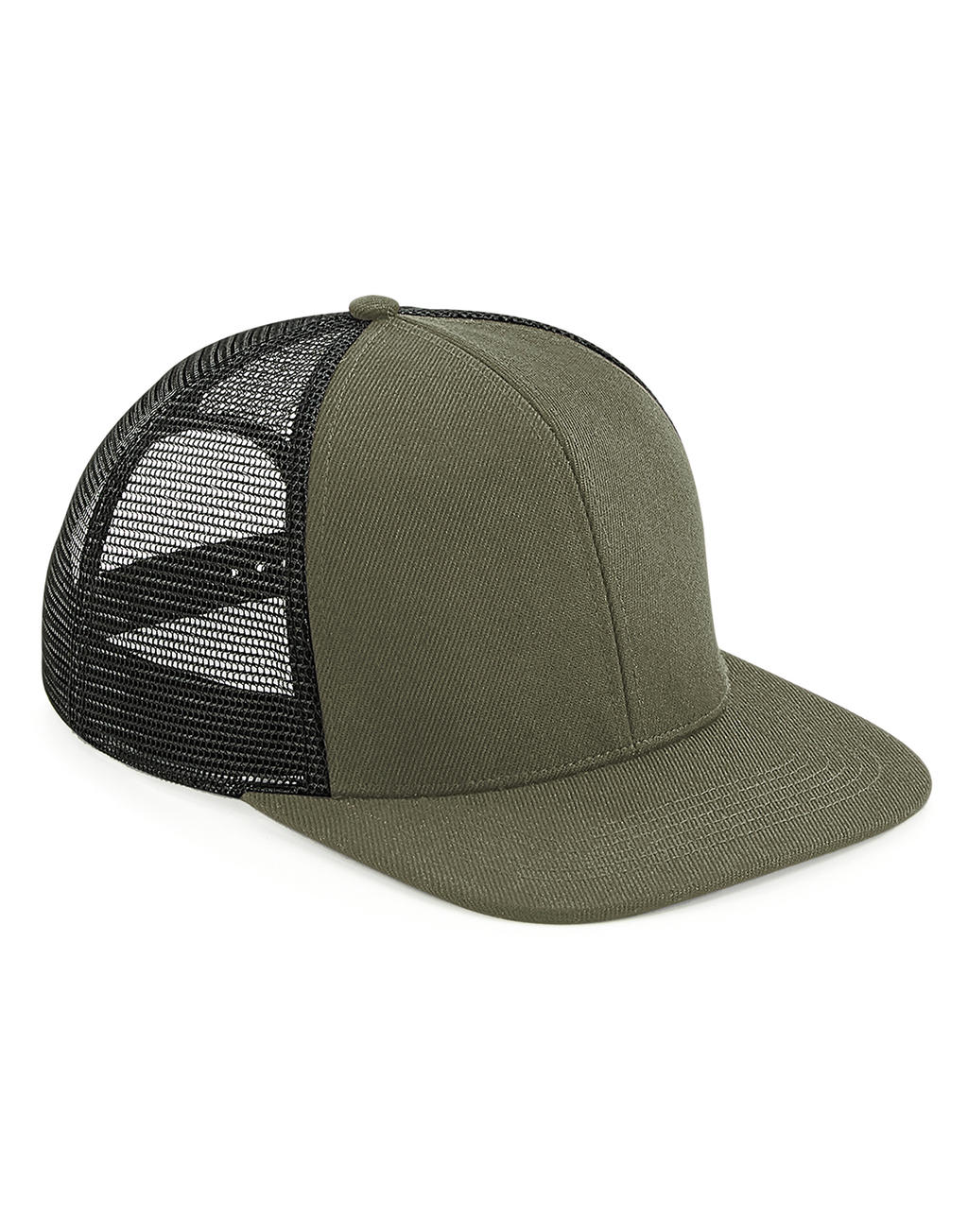 Καπέλο Trucker B664 Beechfield Original Flat Peak 6 φύλλων Olive Green/Black